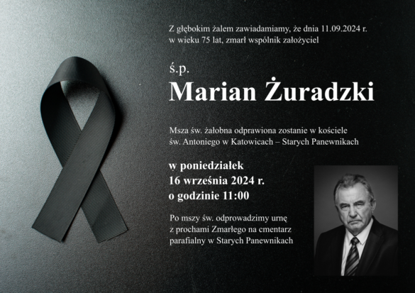 Zmarł śp. adw. Marian Żuradzki