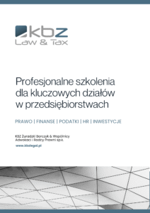 Oferta szkoleniowa KBZ_Profesjonalne szkolenia dla kluczowych działów w przedsiębiorstwach