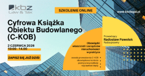 Szkolenie | Cyfrowa Książka Obiektu Budowlanego (c-KOB)